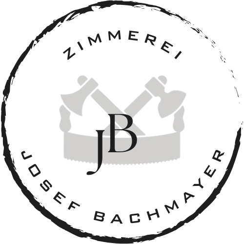 Logo hell mit weißem Hintergrund Zimmerei Bachmayer mit Schrift der Autos (1)